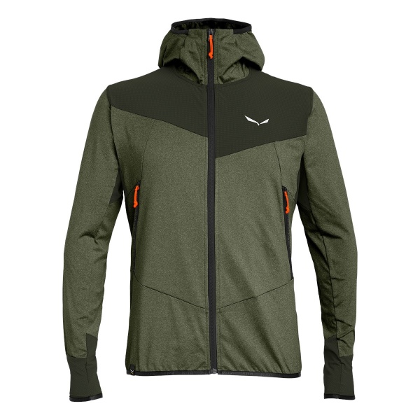 Maglia Salewa Agner Hybrid Dst Dark Olive Melange