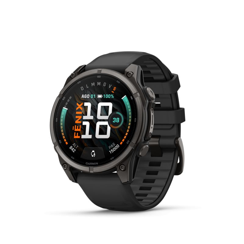 Orologio Fenix 9 47mm Titanio Dlc Carbon Grey