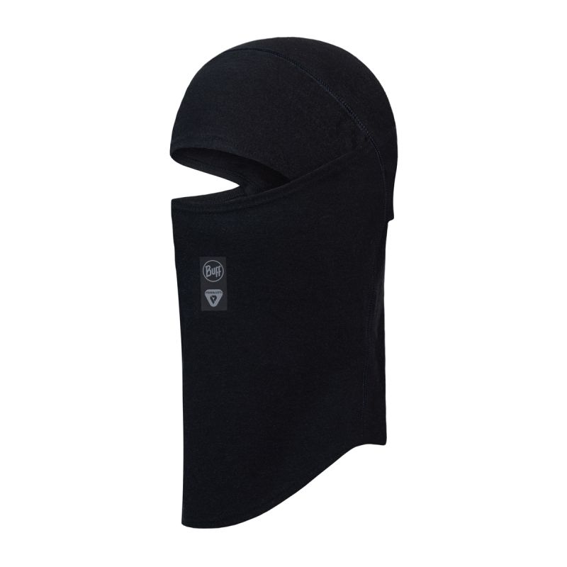 Balaclava Thermonet Hinged Solid Black