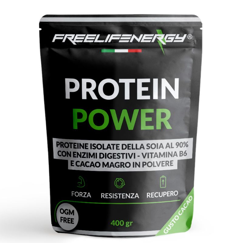 Integratore Freelifenergy Protein Power Cacao - 400 Gr