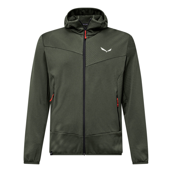 Jacket Salewa Puez Altavia Pl Hooded Faded Green