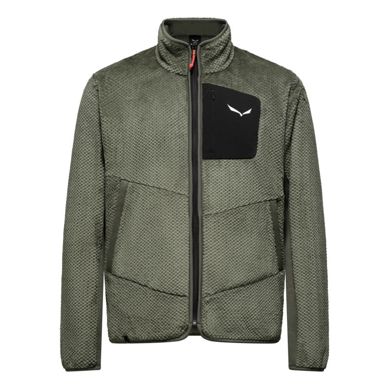 Pile Puez Warm Full Zip Faded Green
