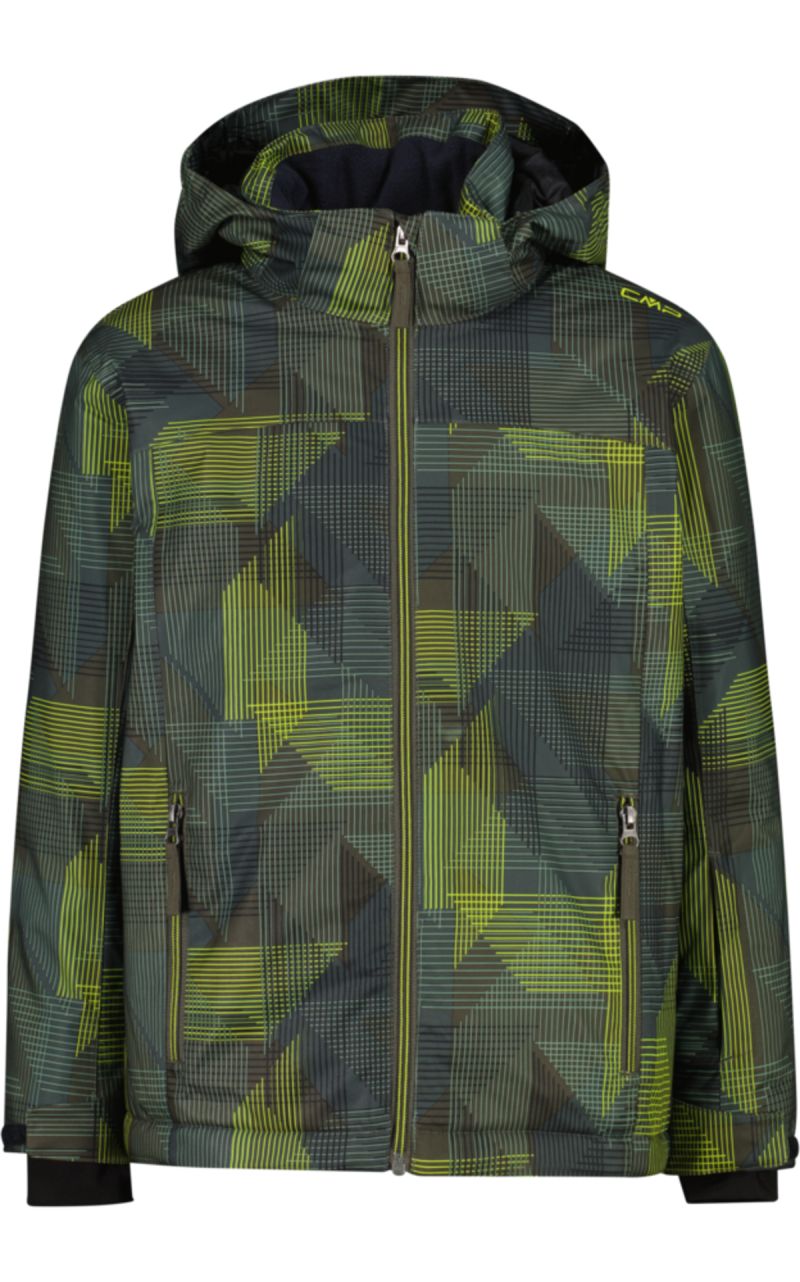 Giacca Kid Snaps Hood Twill Olive Jungle Acido
