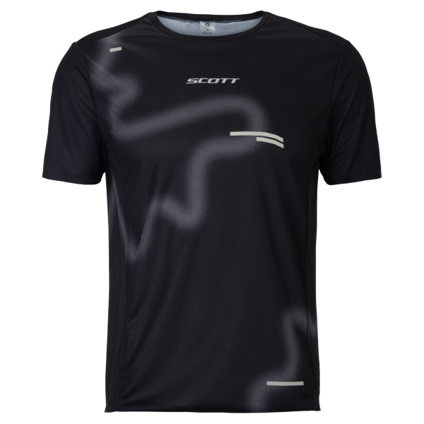 T-shirt Scott Rc Run Black Spray Grey