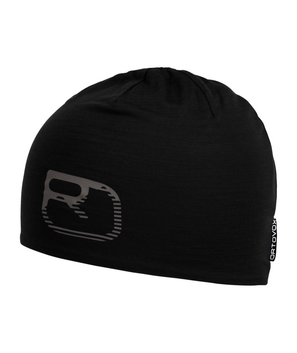 Berretto Ortovox 120 Cool Tec Logo Black Raven