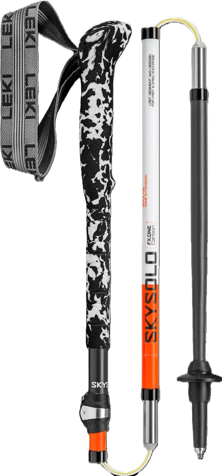 Bastoncini Skysolo Fx One Carbon Neonorange White Black