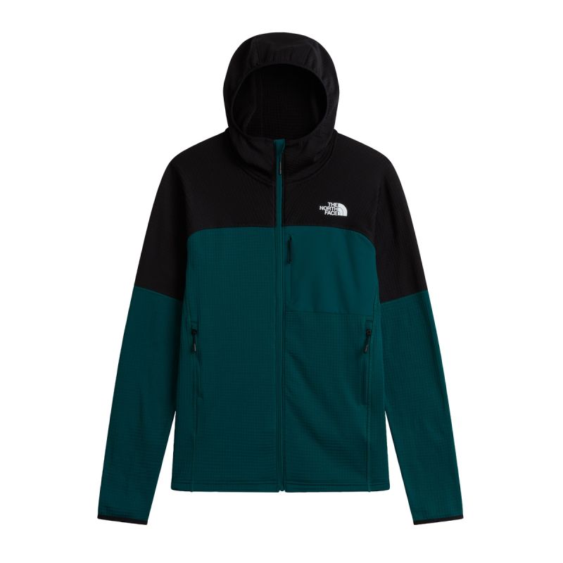 Pile Polartec Powergrid Stormgap Hoodie Pacific Teal Tnf Bla