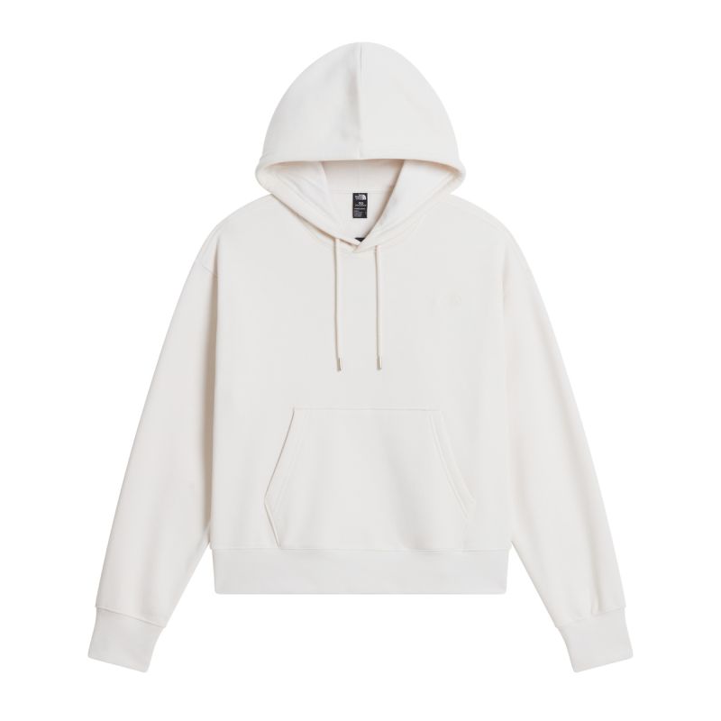 Felpa W Essential Simple Dome Boxy Hood White Dune
