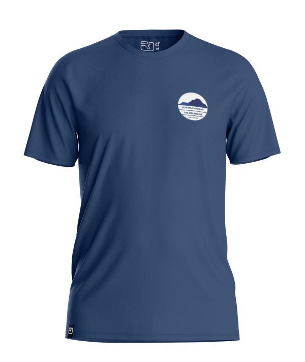 T-shirt Ortovox 120 Cool Tec Choose Mtn Blue Nunatak