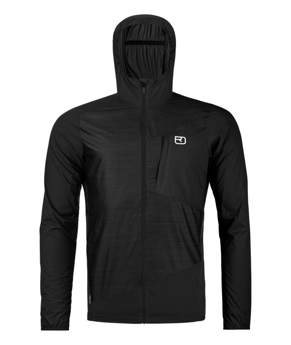 Jacket Ortovox Trace Windbreaker Black Raven