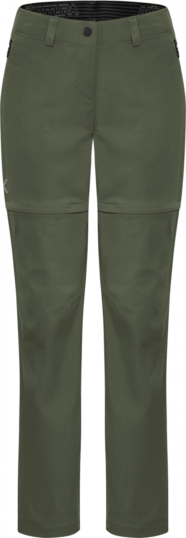 Pantalone Montura W Route Zip Off Verde Salvia