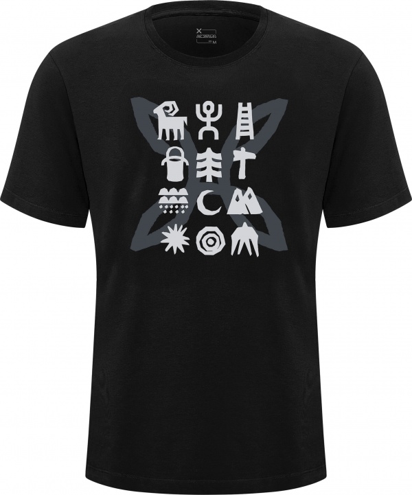 T-shirt Montura Rock Painting Black