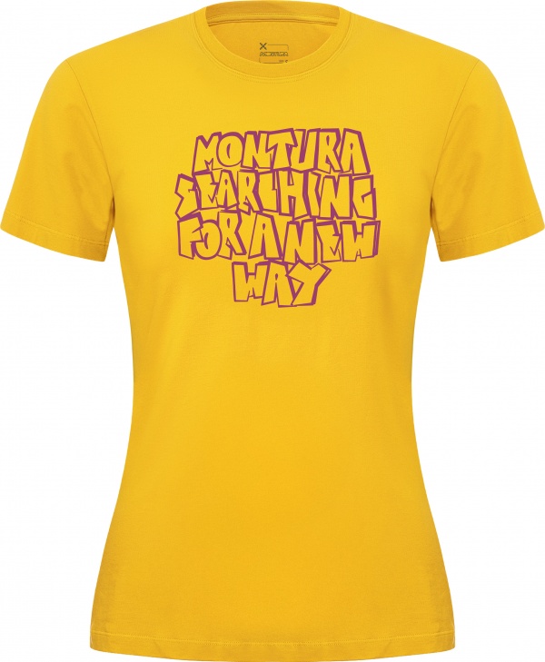 T-shirt Montura W Knots Mustard