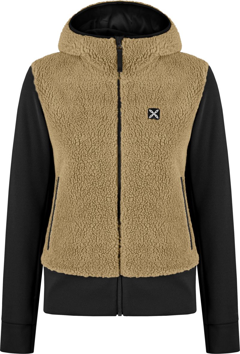 Giacca W Sherpa Mix Desert Beige