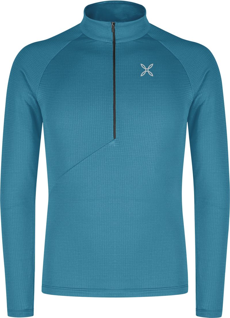 MAGLIA PEAK POWER GRID POLARTEC STEEL BLUE