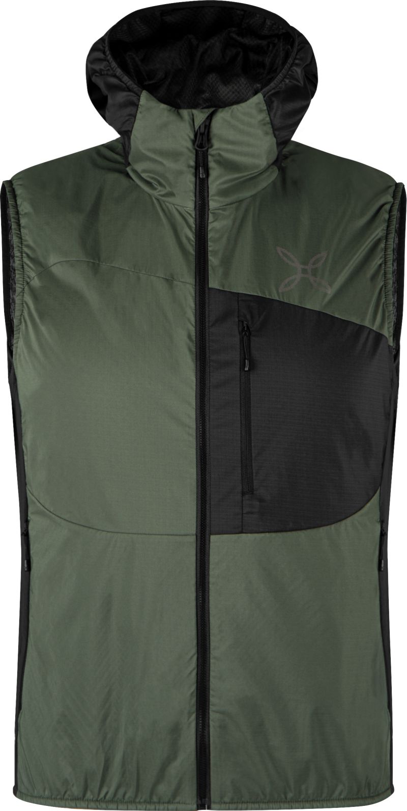 GILET TRACCIA OCTA HOODED VERDE SALVIA