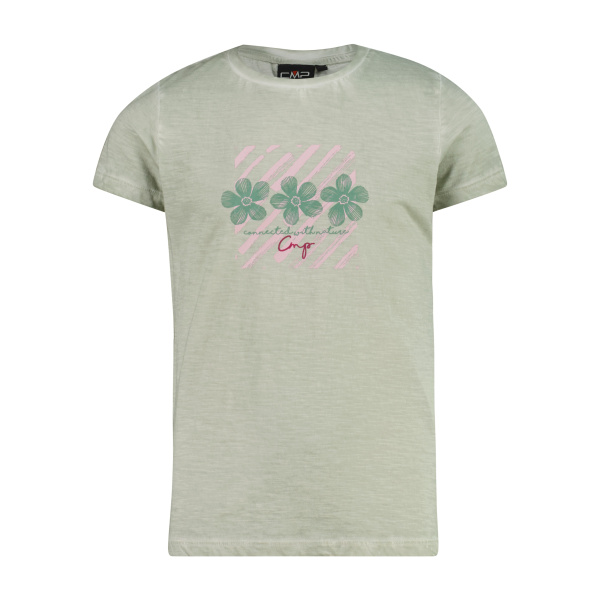 T-shirt Cmp Kid G Pigment Dye Slub Jersey Pistacchio