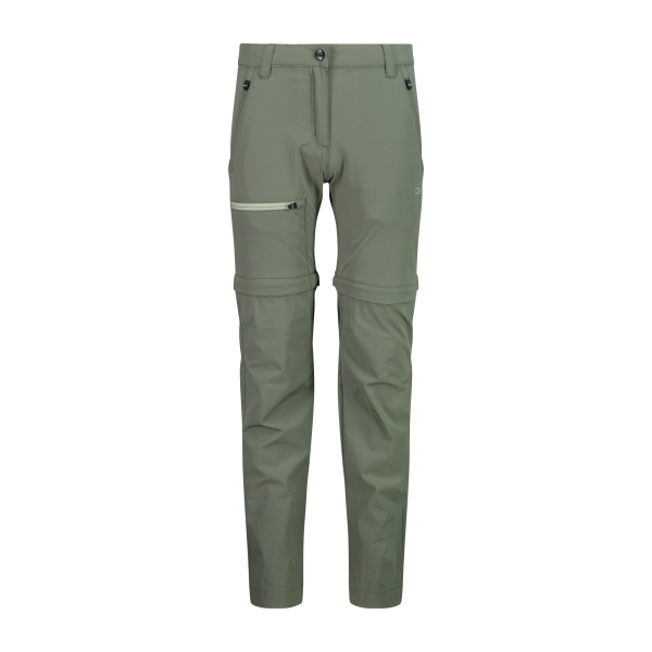 Pantalone Cmp Kid G Zip Off 4-way Stretch Avocado