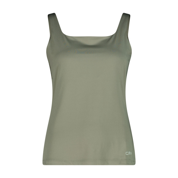 Canotta Cmp W Double Top Stretch Avocado