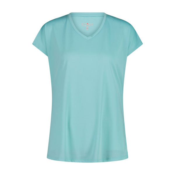 T-shirt Cmp W Jacquard Jersey Lagoon