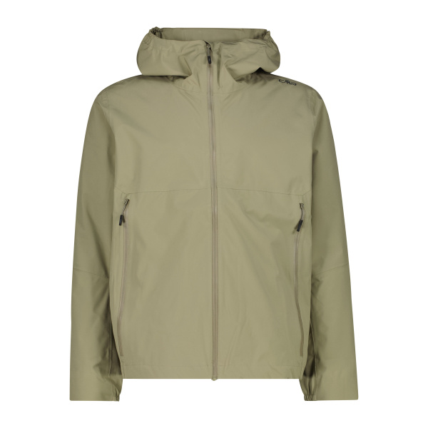 Jacket Cmp Fix Hood 2 Layer Sage Antracite