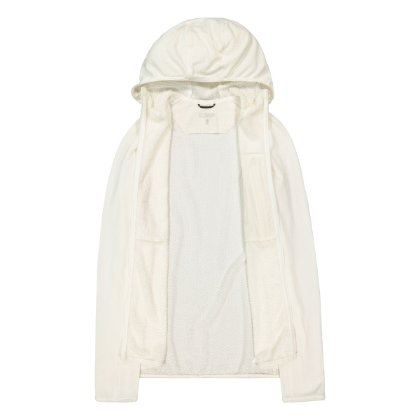 Jacket Cmp W Fix Hood Light 3d Mesh Off White