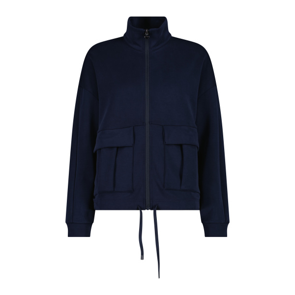 Jacket Cmp W Satine Finishing Modal Black Blue