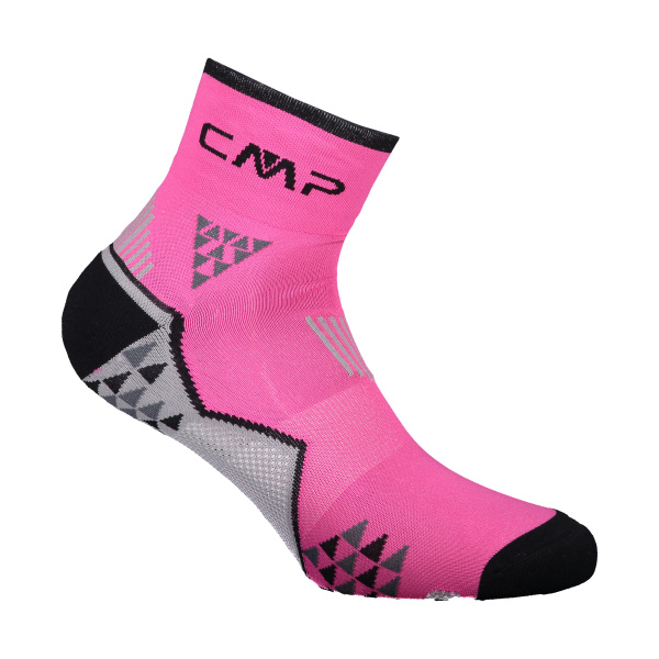 Calzini Cmp Trail Skinlife Pink Fluo Nero