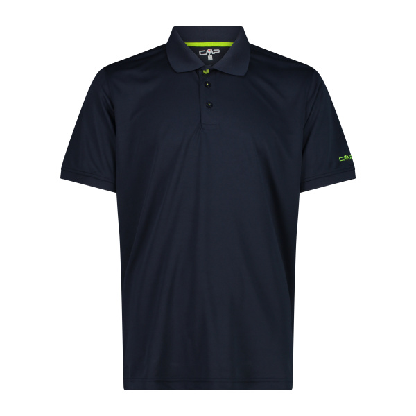 T-shirt Cmp Polo Piquet B.blue Lime Green