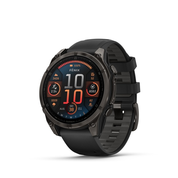 Orologio Garmin Fenix 8 47mm Amoled Sapphire Titanio Carbon 