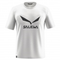 T-SHIRT SALEWA SOLIDLOGO DRY WHITE