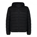 JACKET CMP SNAPS HOOD NYLON CIRE NERO