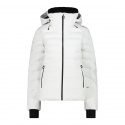 JACKET CMP W FIX HOOD TWILL BIANCO