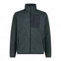 JACKET CMP JACQUARD KNITTED MUSK ANTRACITE