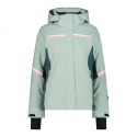 JACKET CMP W ZIP HOOD TWILL JADE