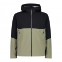 JACKET CMP FIX HOOD 2 LAYER SAGE