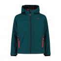JACKET CMP KID FIX HOOD SOFTSHELL ALPINE