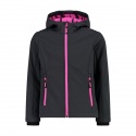 JACKET CMP KID G FIX HOOD SOFTSHELL ANTRACITE FESTIVAL