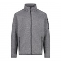 JACKET CMP JACQUARD KNITTED ICE TITANIO NERO