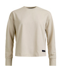 FELPA ORTOVOX W AFFINITY CREW NECK WHITE TEA