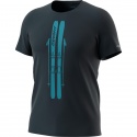 T-SHIRT DYNAFIT GRAPHIC COTTON BLUEBERRY SKIS