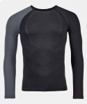 MAGLIA ORTOVOX 120 COMP LIGHT LONG SLEEVE BLACK RAVEN