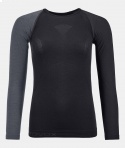 MAGLIA ORTOVOX W 120 COMP LIGHT LONG SLEEVE BLACK RAVEN