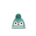 BERRETTO EISBAR KIDS RICO POMPON FROST DARK MINT WHITE