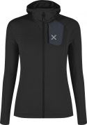 MAGLIA MONTURA W VERTIGO POWER GRID HOODED BLACK