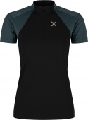 T-SHIRT MONTURA W HADE ZIP BLACK PIOMBO