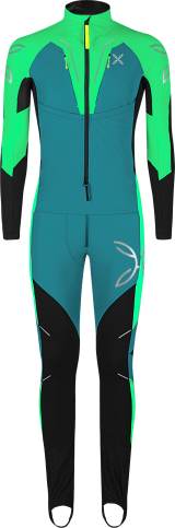 TUTINA SLICK 2 OVERALL STEEL BLUE VIBE GREEN