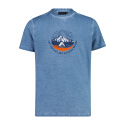 T-SHIRT CMP KID PIGMENT DYE SLUB JERSEY SHADOW