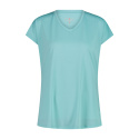 T-SHIRT CMP W JACQUARD JERSEY LAGOON