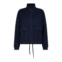 JACKET CMP W SATINE FINISHING MODAL BLACK BLUE